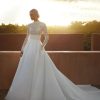 Dresses Kleinfeld Bridal Long Sleeves | Chic High-Neck Long Sleeve Ball Gown