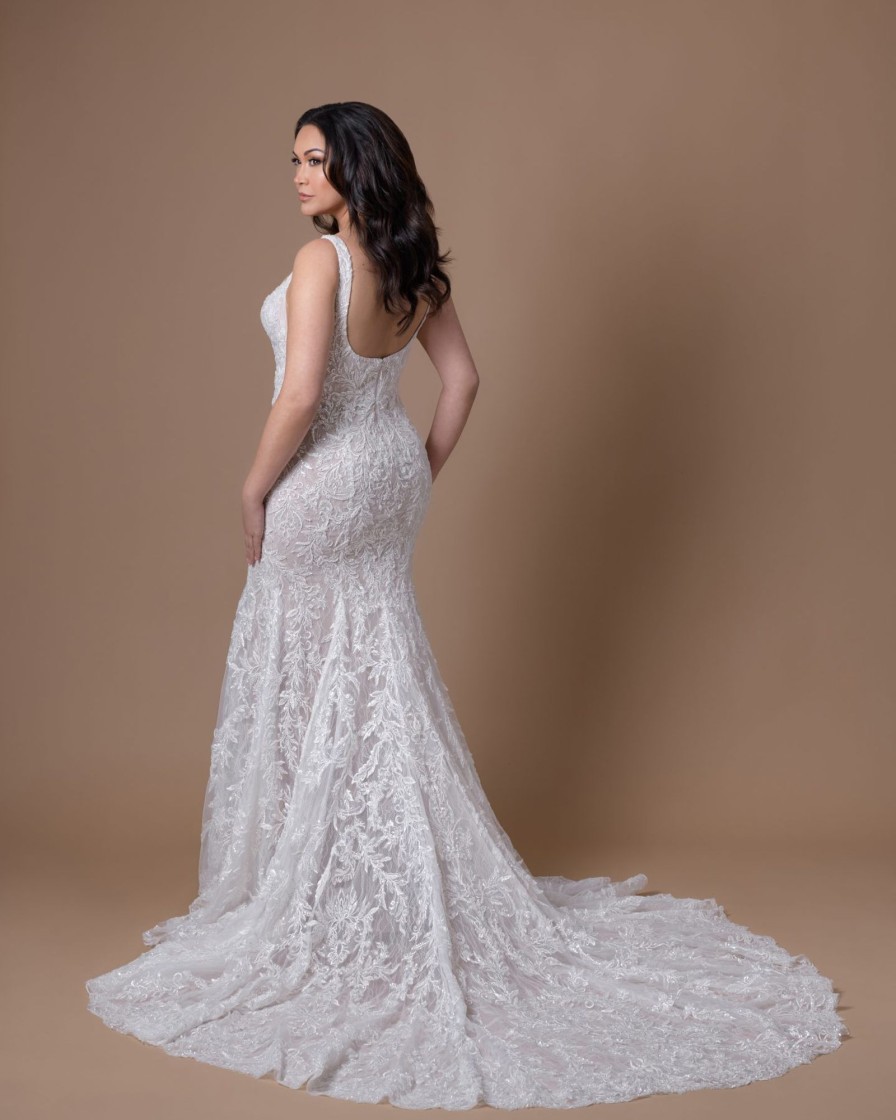 Dresses Kleinfeld Bridal Fit And Flare | Romantic And Sexy Embroidered Fit-And-Flare Gown