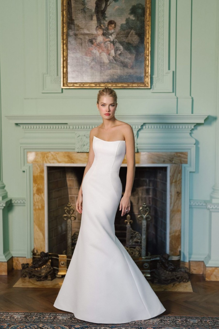 Dresses Kleinfeld Bridal Fit And Flare | Chic And Simple Strapless Fit-And-Flare Gown