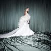 Dresses Kleinfeld Bridal New Wedding Dresses | Dramatic Tulle And Organza Bridal Cape