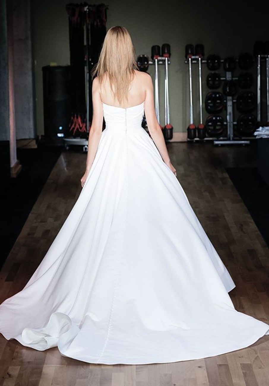 Dresses Kleinfeld Bridal Plus Size Wedding Dresses | Satin Strapless Ball Gown Wedding Dress