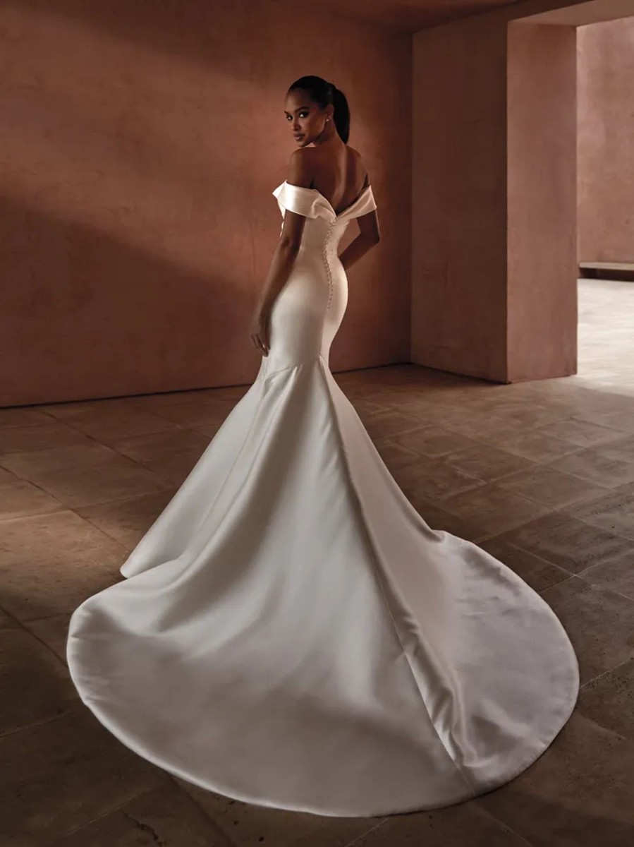 Dresses Kleinfeld Bridal Sexy | Simple And Sexy Off-The-Shoulder Mermaid Gown