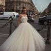 Dresses Kleinfeld Bridal Ball Gown | Strapless Ball Gown Wedding Dress With Tulle Skirt