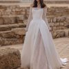 Dresses Kleinfeld Bridal Lace | Strapless A-Line Wedding Dress With Lace Underlayer