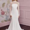 Dresses Kleinfeld Bridal Long Sleeves | Sheath Long Sleeve Wedding Dress With High Neck