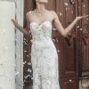 Dresses Kleinfeld Bridal Lace | Strapless Beaded Lace Sheath Gown