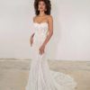 Dresses Kleinfeld Bridal Sexy | Sexy Couture Beaded Gown With Ruffled Overskirt