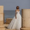 Dresses Kleinfeld Bridal Kleinfeld Exclusives | 3D Floral Lace Ball Gown Wedding Dress With Off The Shoulder Straps