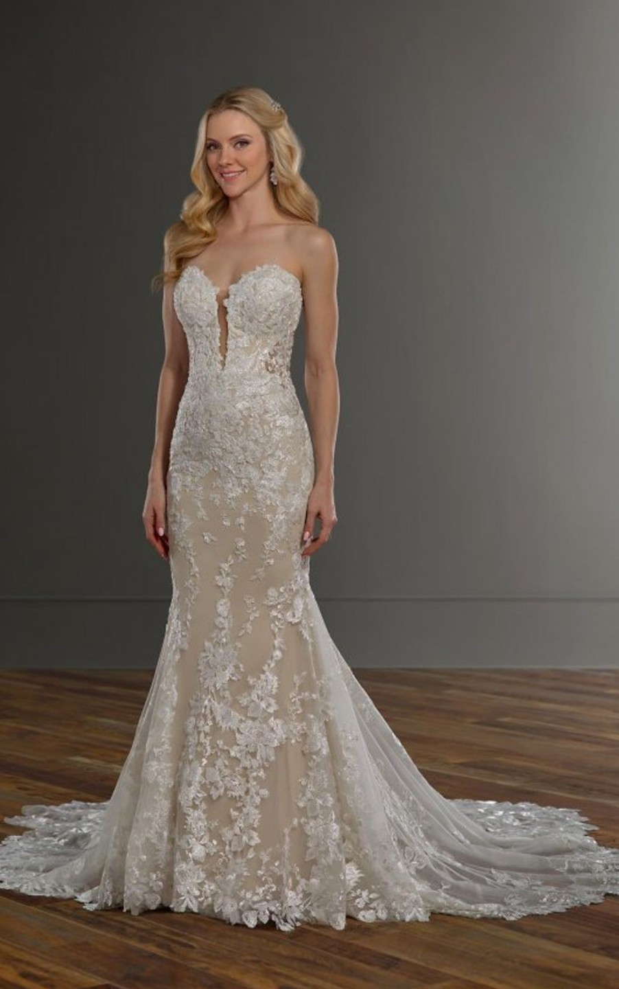 Dresses Kleinfeld Bridal Popular Wedding Dresses | Strapless Floral Wedding Dreses