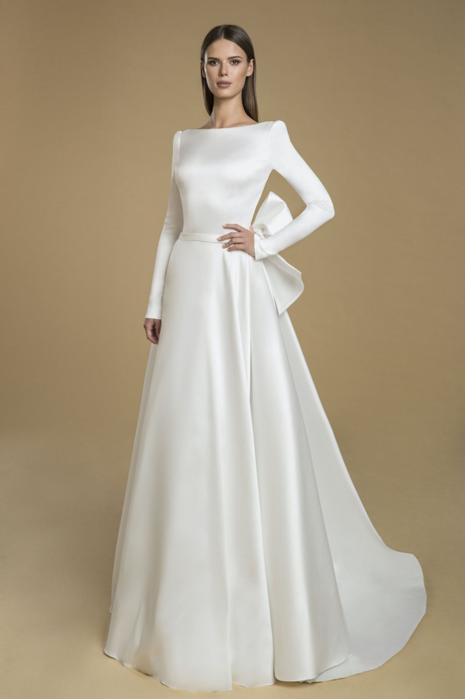 Dresses Kleinfeld Bridal Kleinfeld Exclusives | Long Sleeved A-Line Wedding Dress