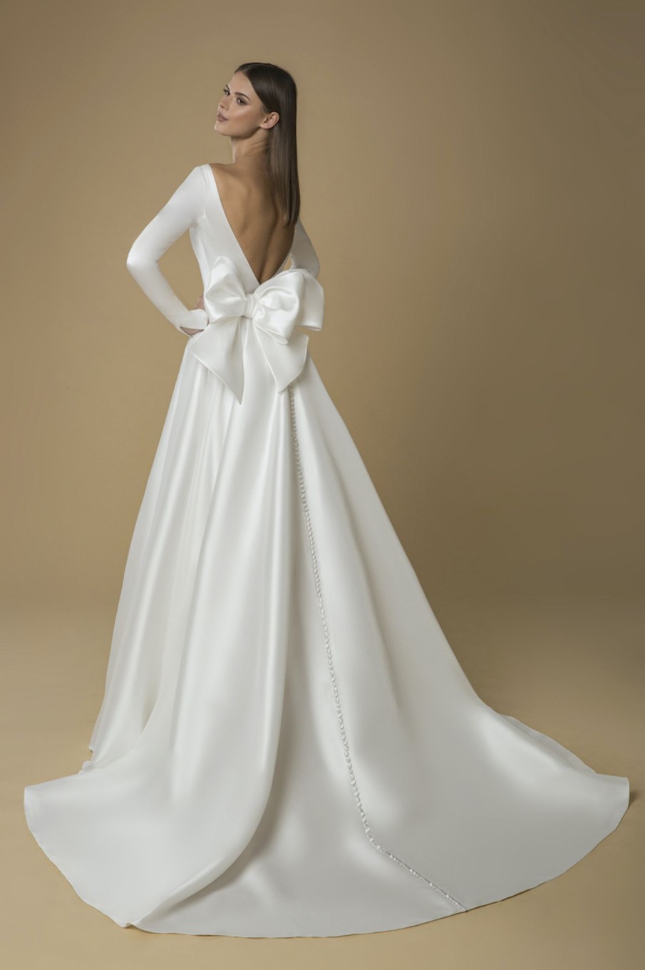 Dresses Kleinfeld Bridal Kleinfeld Exclusives | Long Sleeved A-Line Wedding Dress