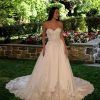 Dresses Kleinfeld Bridal Plus Size Wedding Dresses | Strapless Ballgown Wedding Dress With Beaded Lace