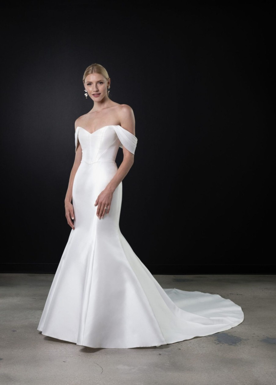 Dresses Kleinfeld Bridal Fit And Flare | Simple And Modern Corset Fit-And-Flare Gown