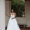 Dresses Kleinfeld Bridal Ball Gown | Strapless Ball Gown Wedding Dress With Rouched Bodice