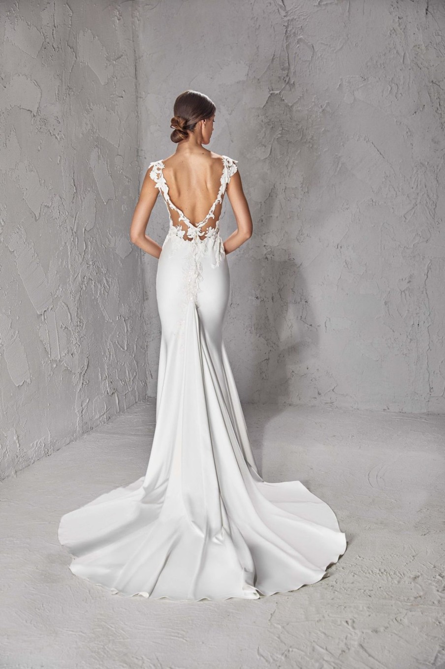 Dresses Kleinfeld Bridal Kleinfeld Exclusives | Sleeveless Mermaid Wedding Dress With Illusion Lace Bodice And Open Back