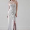 Dresses Kleinfeld Bridal Sexy | Sparkly Sheath Gown With Slit