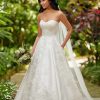 Dresses Kleinfeld Bridal Plus Size Wedding Dresses | Matte Mikado Plus Size Ballgown With Lace Detail