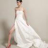 Dresses Kleinfeld Bridal A-Line | Jacquard A-Line Gown With Slit