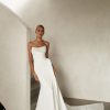 Dresses Kleinfeld Bridal Sexy | Sexy And Modern Strapless Sheath Gown