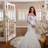 Dresses Kleinfeld Bridal Plus Size Wedding Dresses | Plus Size Fit And Flare Wedding Dress With Long Sleeves