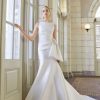 Dresses Kleinfeld Bridal Fit And Flare | Sleeveless Fit And Flare Wedding Dress With Back Detail