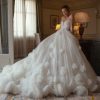 Dresses Kleinfeld Bridal Ball Gown | Strapless Ball Gown Wedding Dress With Textured Skirt