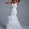 Dresses Kleinfeld Bridal Mermaid | Strapless Lace Mermaid Wedding Dress With Tulle Skirt