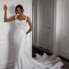 Dresses Kleinfeld Bridal Fit And Flare | Modern Beaded Fit-And-Flare Gown