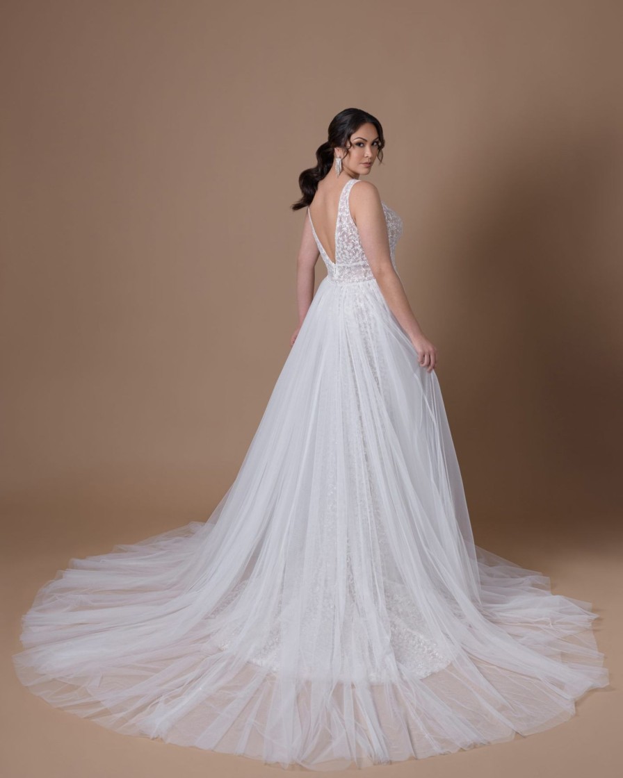 Dresses Kleinfeld Bridal A-Line | Two-Layered Tulle Detachable Skirt