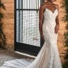 Dresses Kleinfeld Bridal Plus Size Wedding Dresses | Sexy Fit And Flare Wedding Dress With Sparkling Floral Lace And Sweetheart Neckline