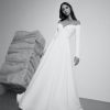 Dresses Kleinfeld Bridal Long Sleeves | Long Sleeve Ball Gown Wedding Dress With Illusion Back And Bow